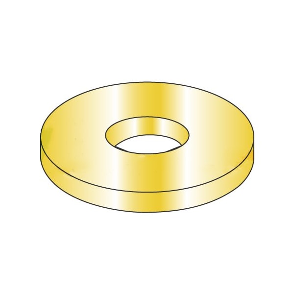 Newport Fasteners Flat Washer, For Screw Size #10 , Steel Cadmium Yellow Finish, 2000 PK 243490 - main